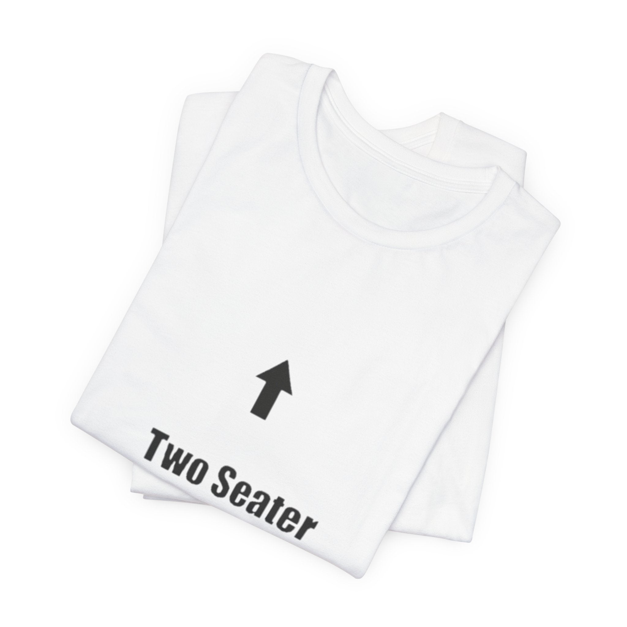 Two Seater T-Shirt – Funny Couple Tee with Up & Down Arrows