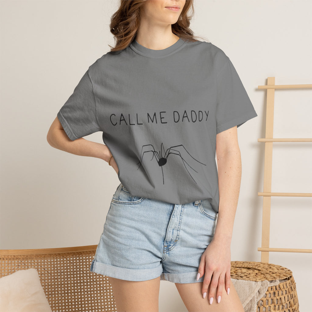 T-Shirt — "Call Me Daddy" Spider Line Art Tee