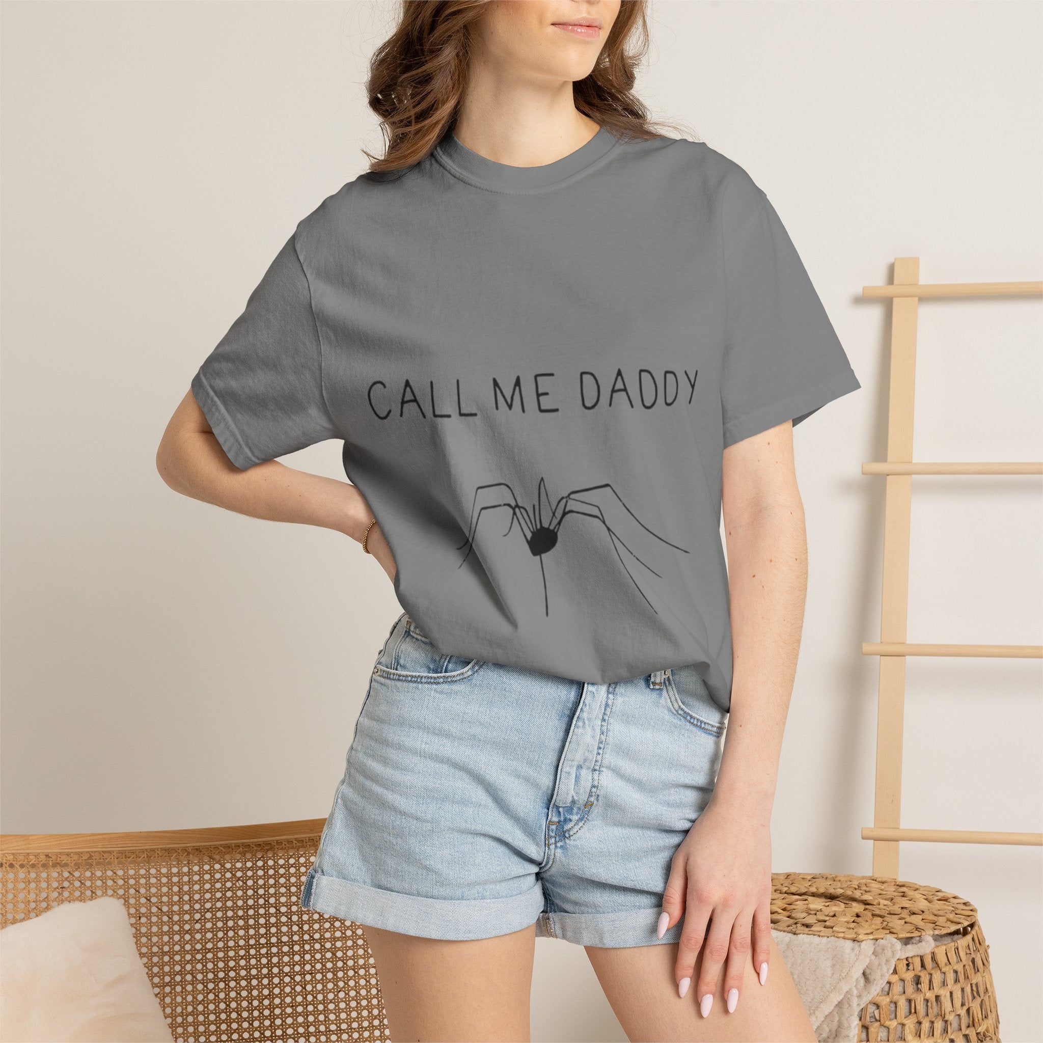 T-Shirt — "Call Me Daddy" Spider Line Art Tee