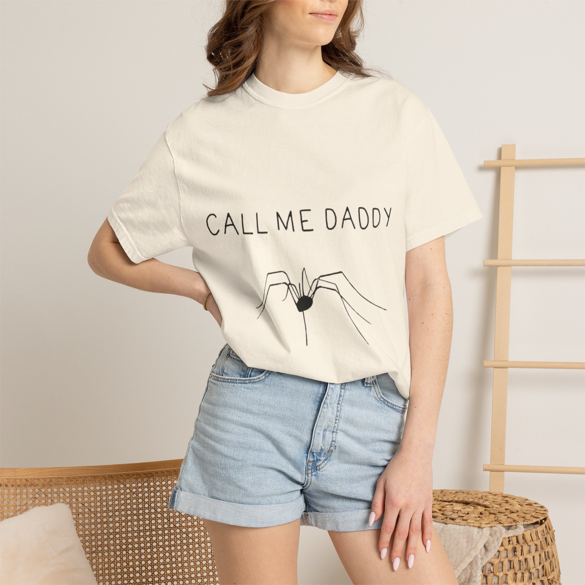 T-Shirt — "Call Me Daddy" Spider Line Art Tee