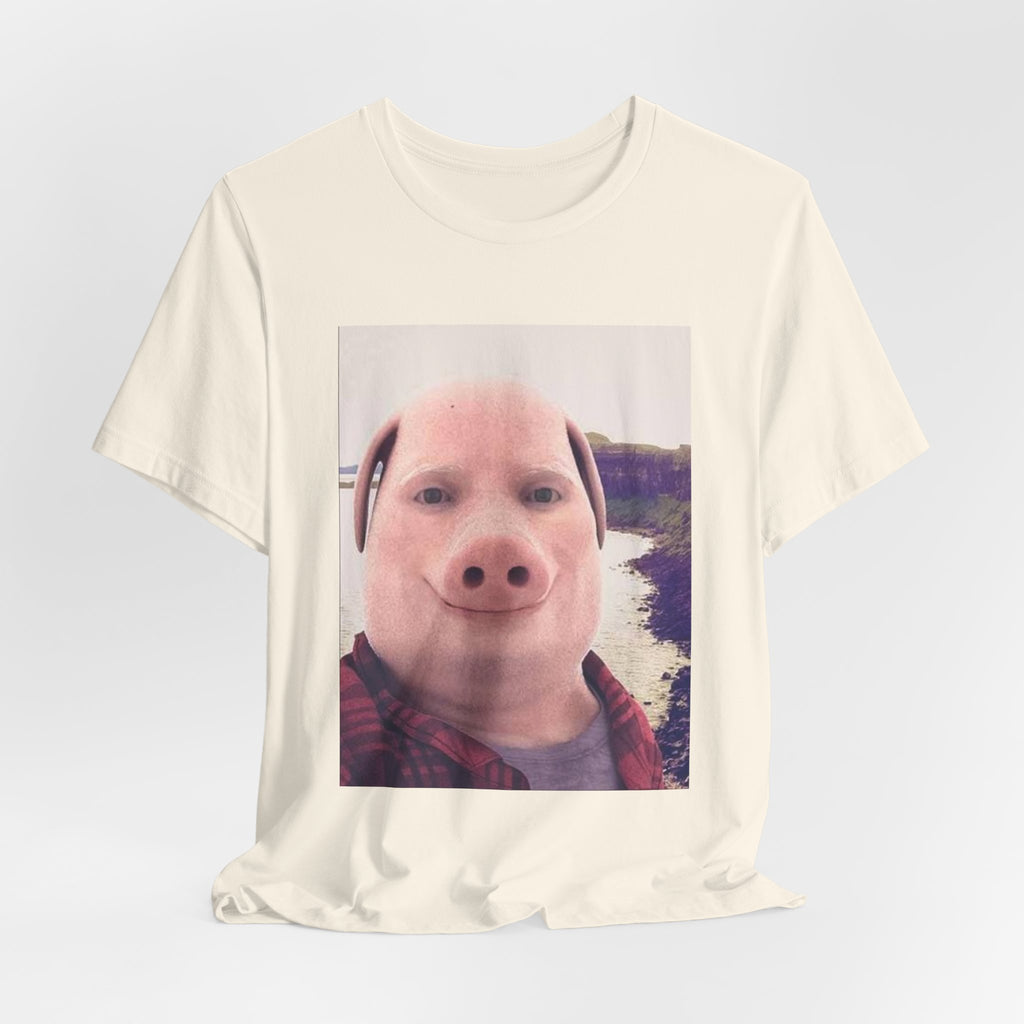 Pig Face Photo Tee — Funny Novelty Graphic T-Shirt