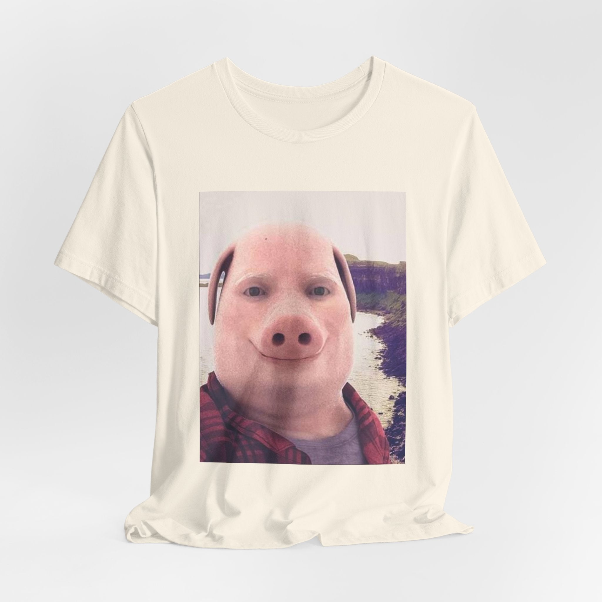 Pig Face Photo Tee — Funny Novelty Graphic T-Shirt