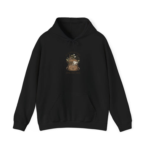 All Plants Are Edible Hoodie | Dark Nature Humor, Vintage Botanical