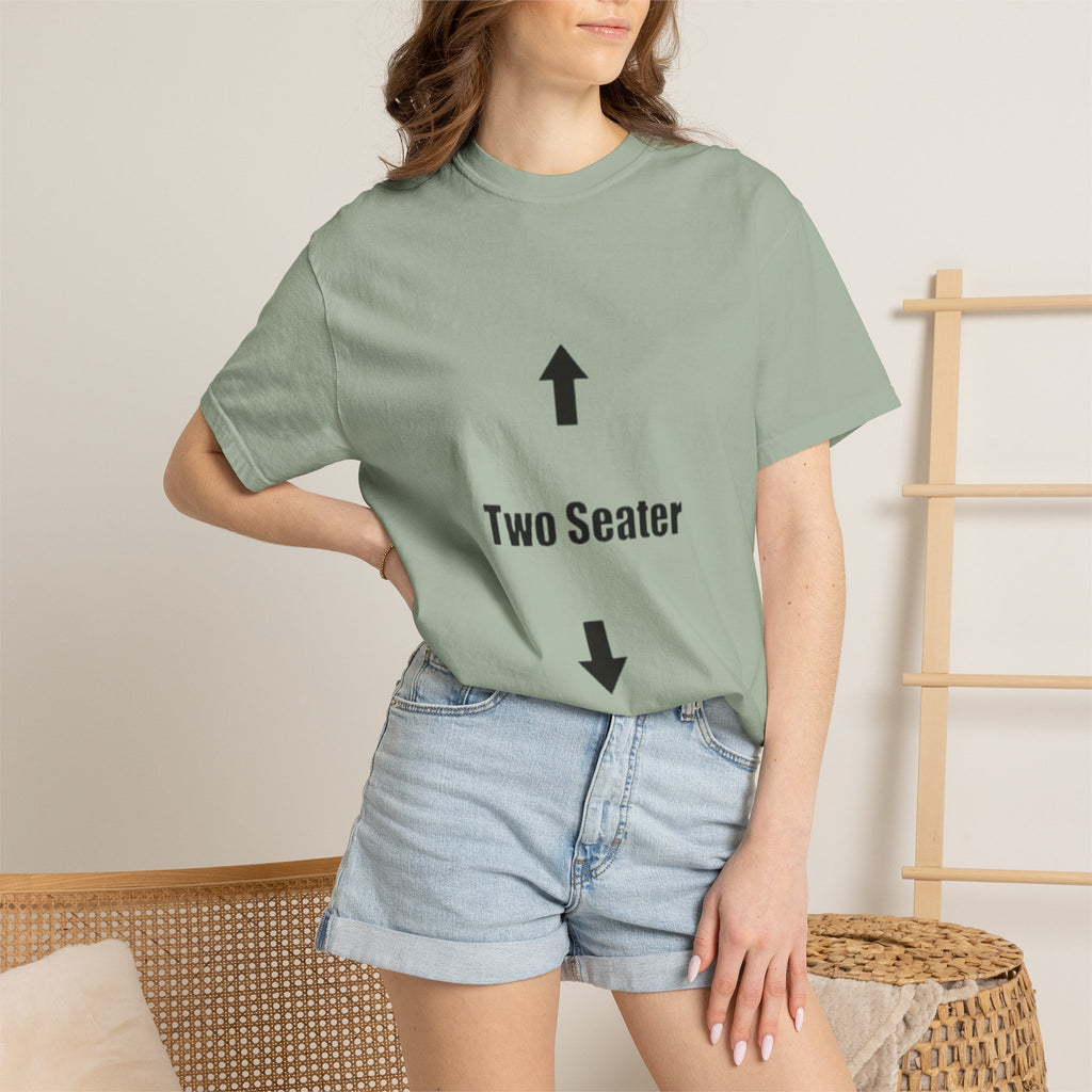 Two Seater T-Shirt — Funny Couples/Matching Tee with Up & Down Arrows