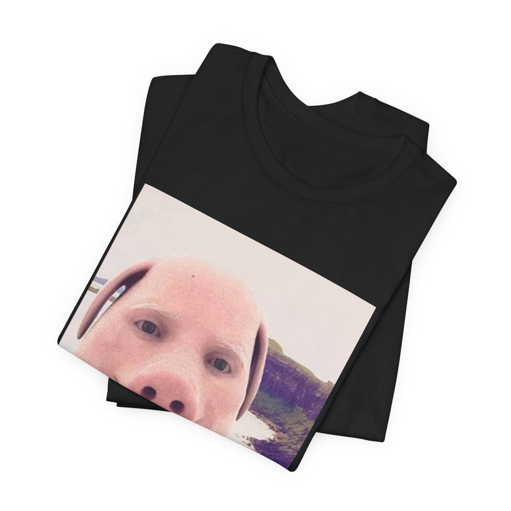 Pig Face Photo Tee — Funny Novelty Graphic T-Shirt