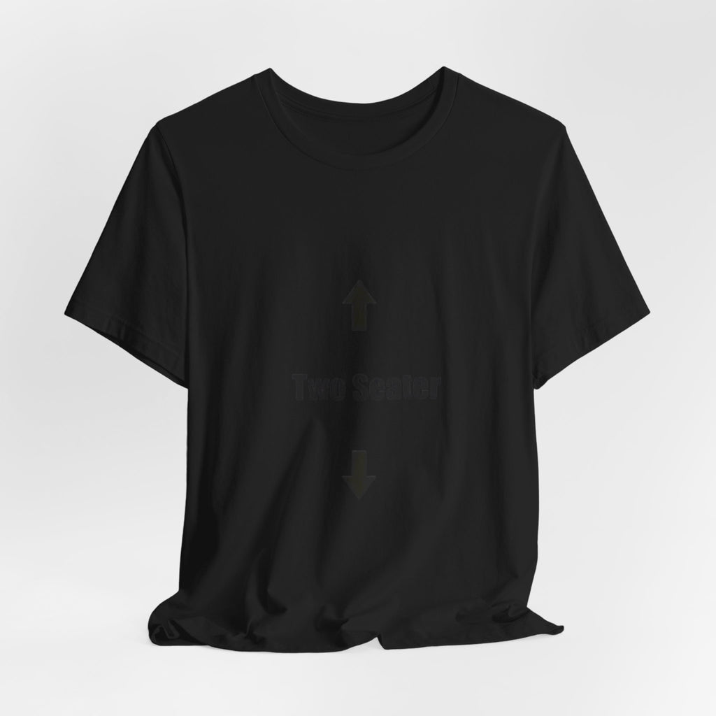 Two Seater T-Shirt – Funny Couple Tee with Up & Down Arrows