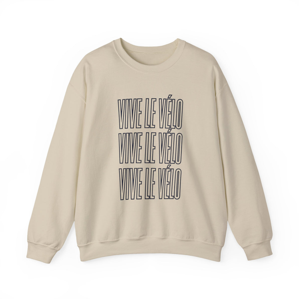 Vive le Vélo Crewneck Sweatshirt | Cycling Tour de France Style