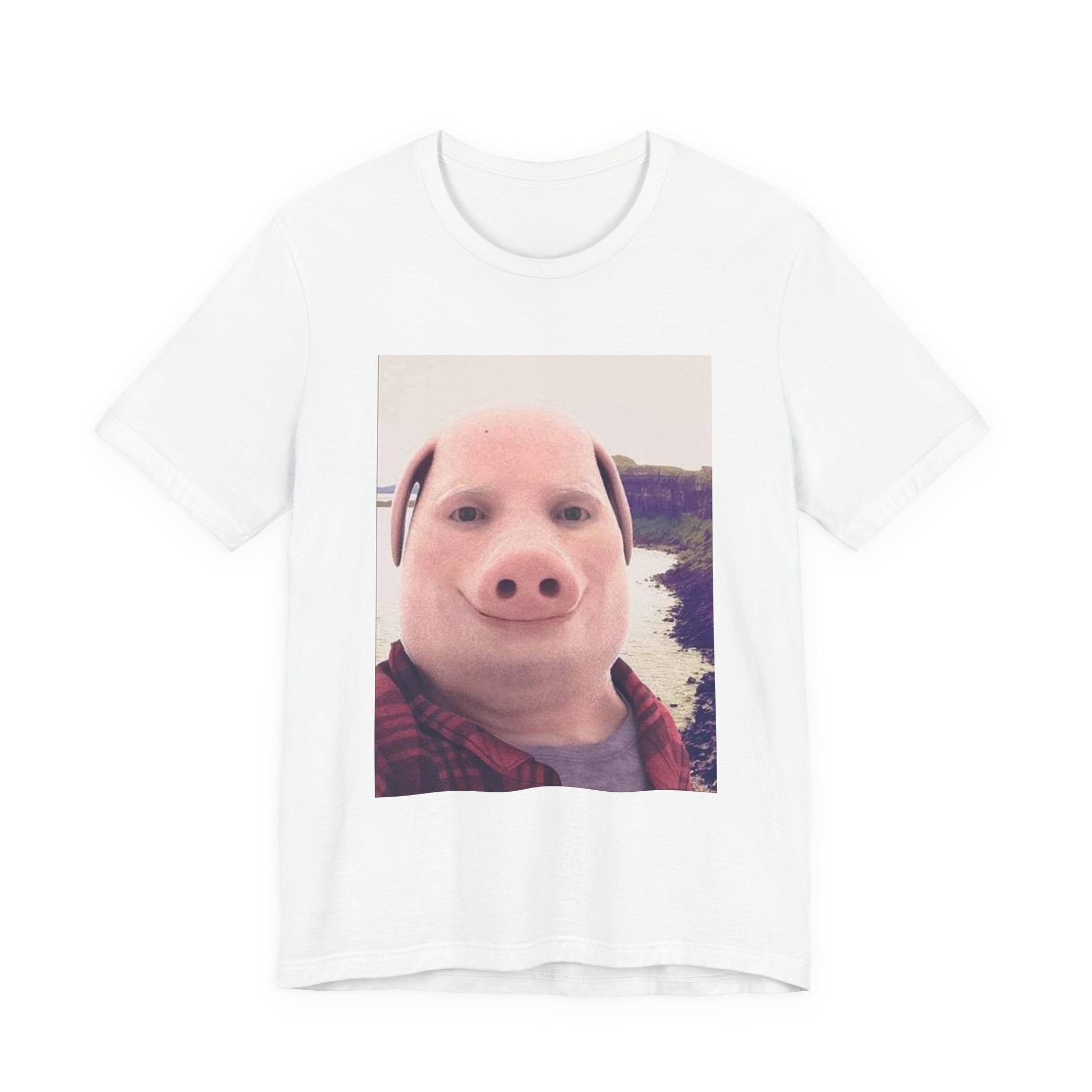 Pig Face Photo Tee — Funny Novelty Graphic T-Shirt