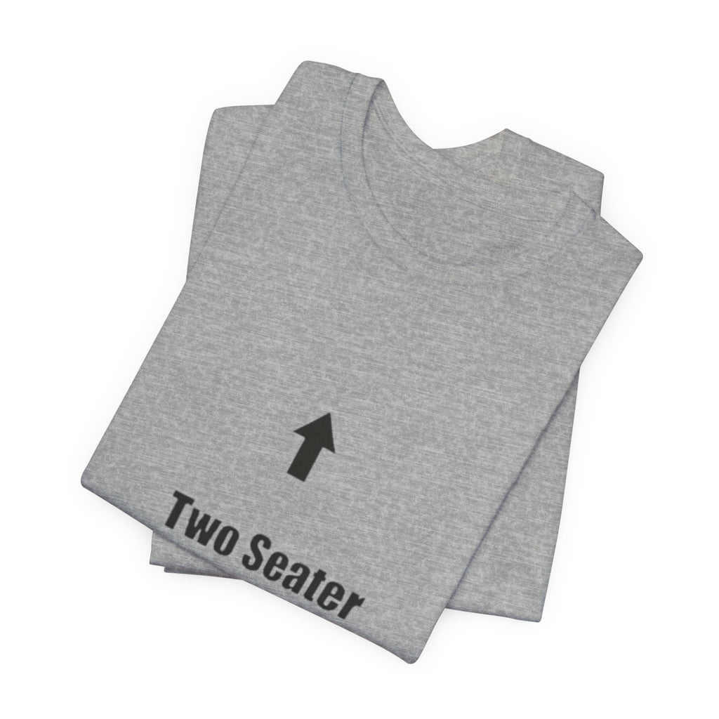 Two Seater T-Shirt – Funny Couple Tee with Up & Down Arrows