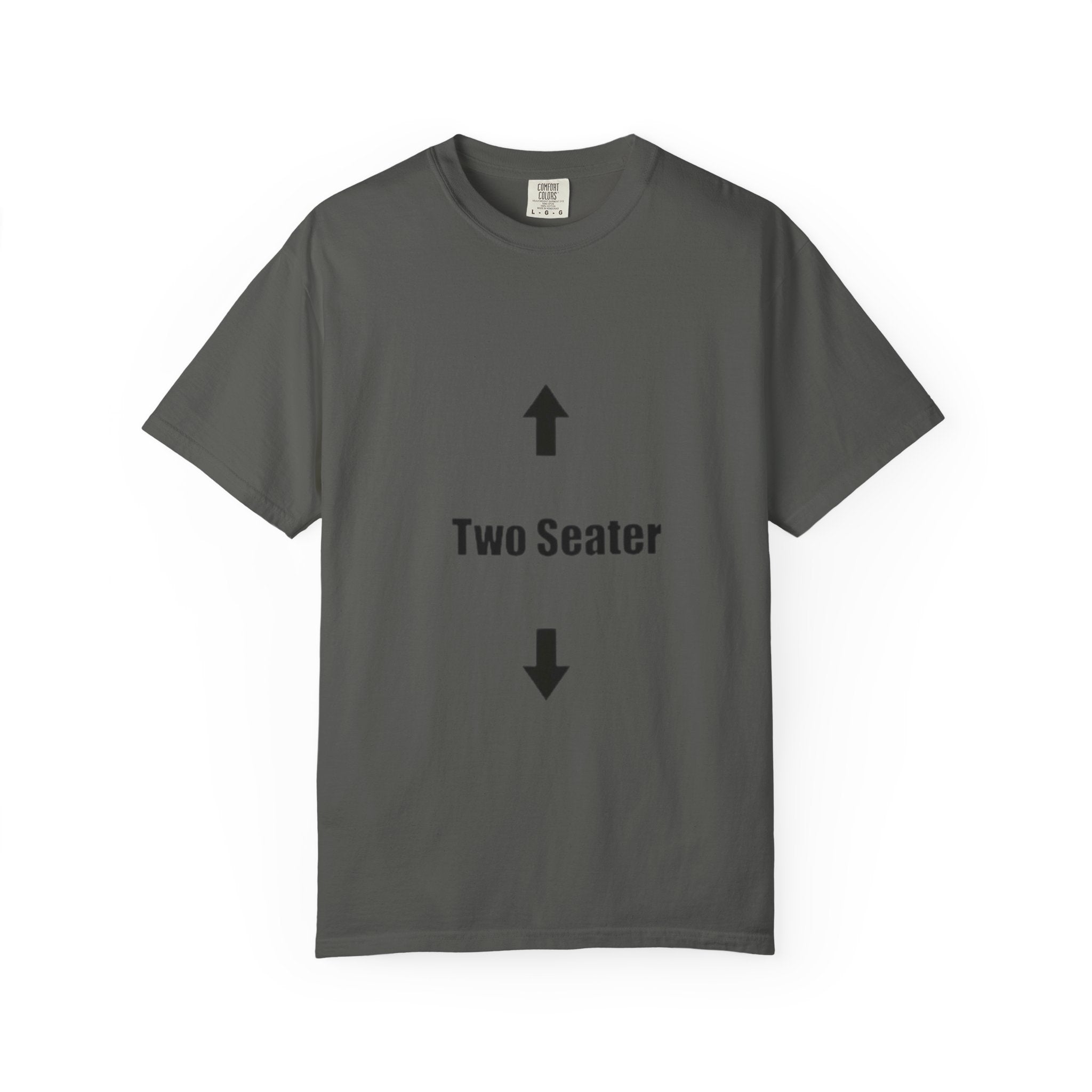 Two Seater T-Shirt — Funny Couples/Matching Tee with Up & Down Arrows