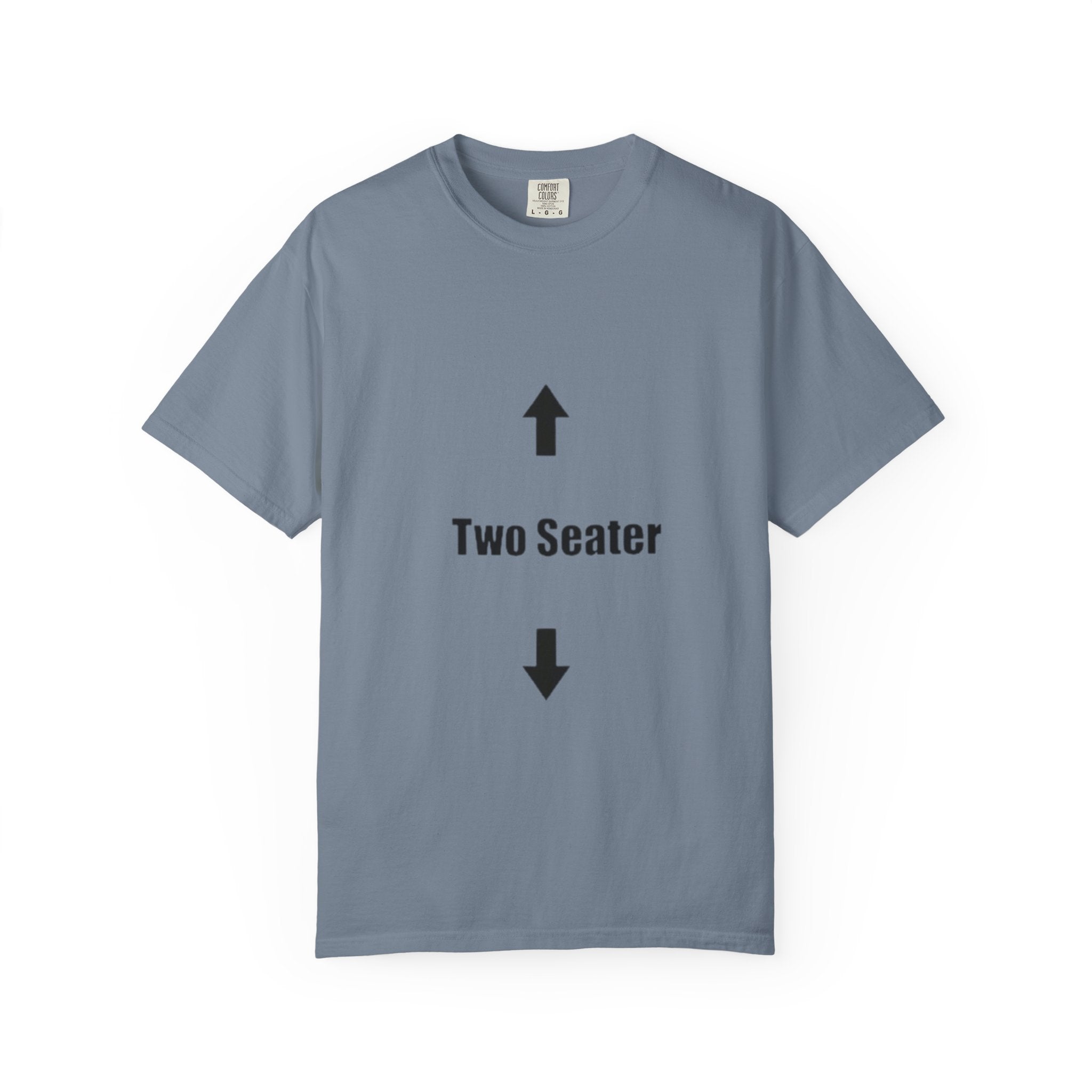 Two Seater T-Shirt — Funny Couples/Matching Tee with Up & Down Arrows