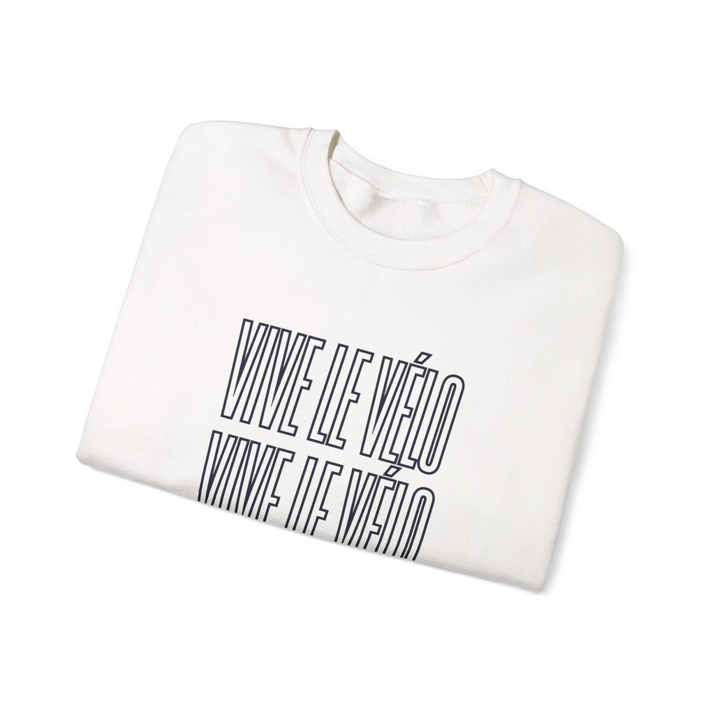 Vive le Vélo Crewneck Sweatshirt | Cycling Tour de France Style