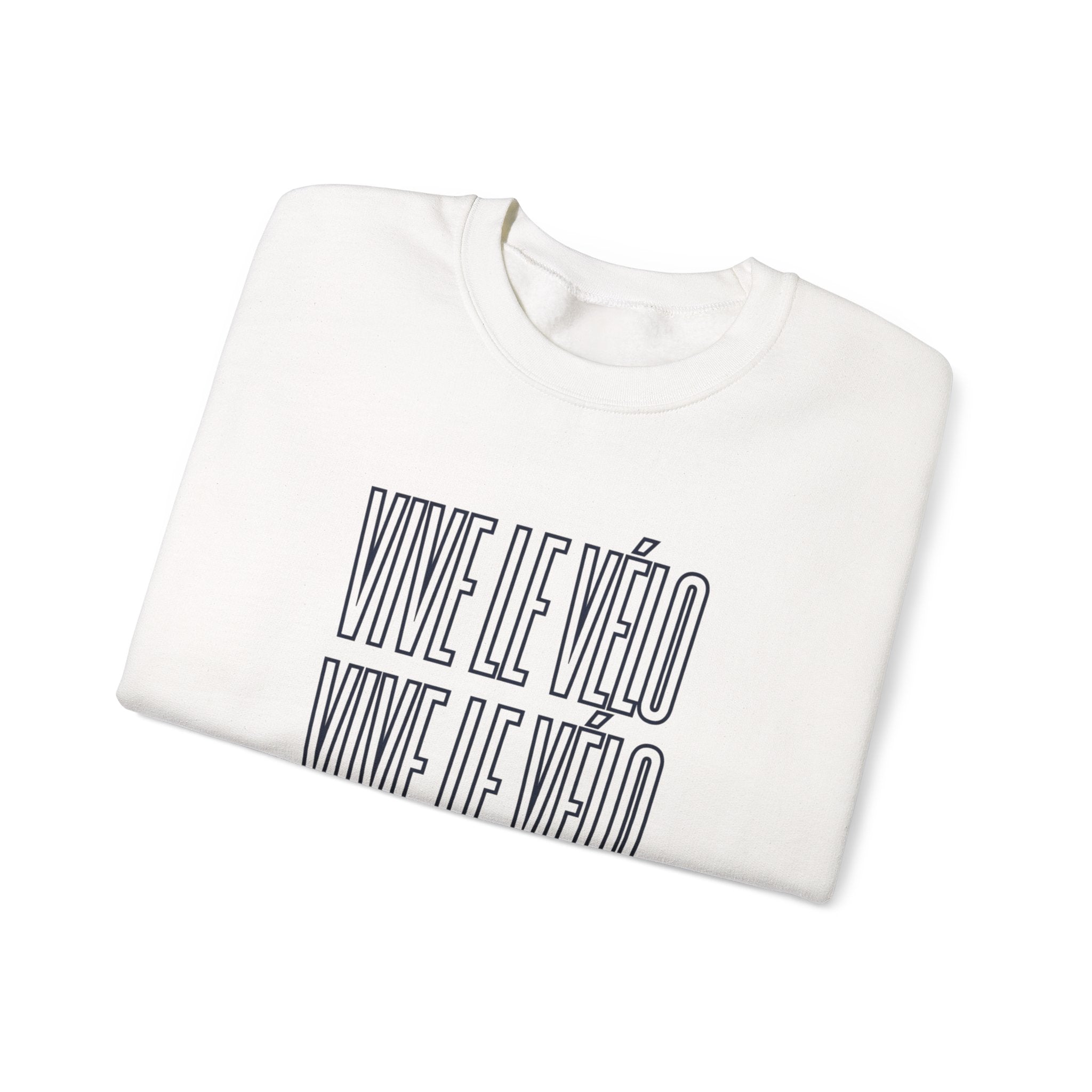 Vive le Vélo Crewneck Sweatshirt | Cycling Tour de France Style