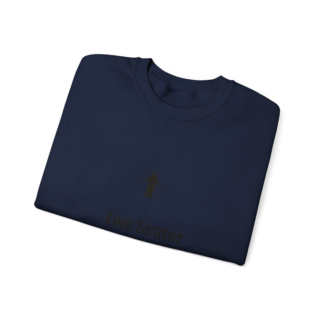 Two Seater Crewneck Sweatshirt — Funny Couples Arrow Design