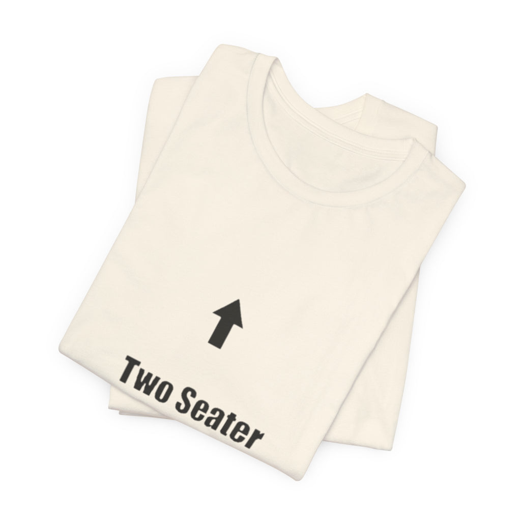 Two Seater T-Shirt – Funny Couple Tee with Up & Down Arrows