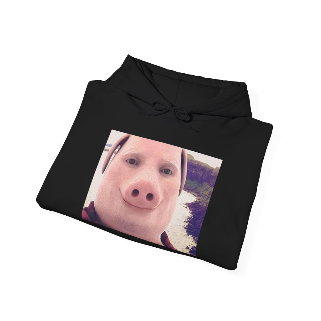 Hoodie — Funny Pig Snout Selfie Pullover