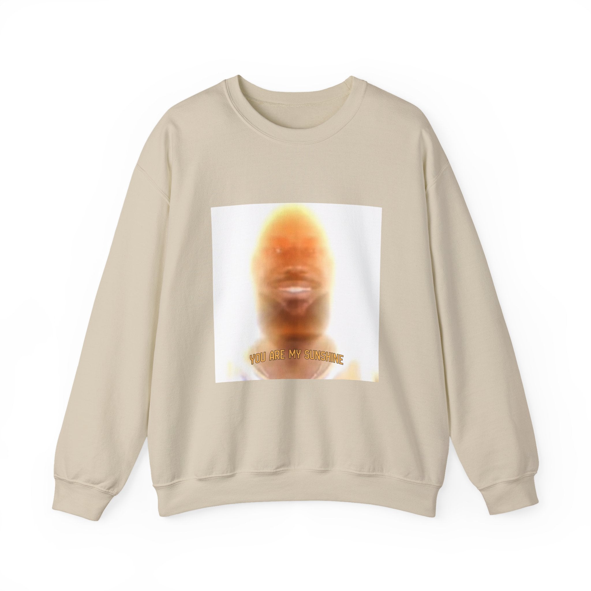 Glowing Face Crewneck Sweatshirt — 'You Are My Sunshine' Graphic