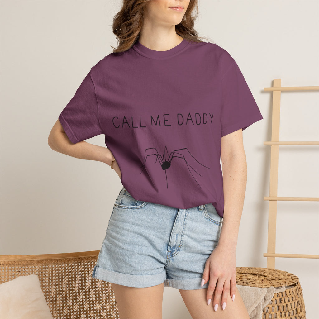 T-Shirt — "Call Me Daddy" Spider Line Art Tee