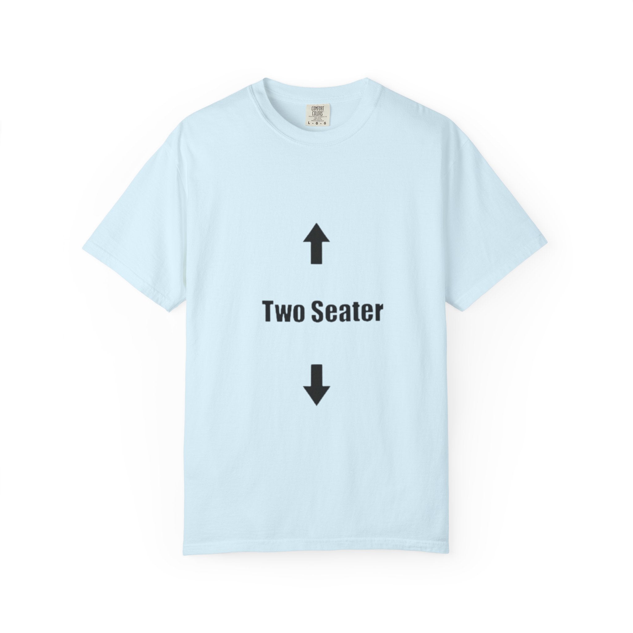 Two Seater T-Shirt — Funny Couples/Matching Tee with Up & Down Arrows