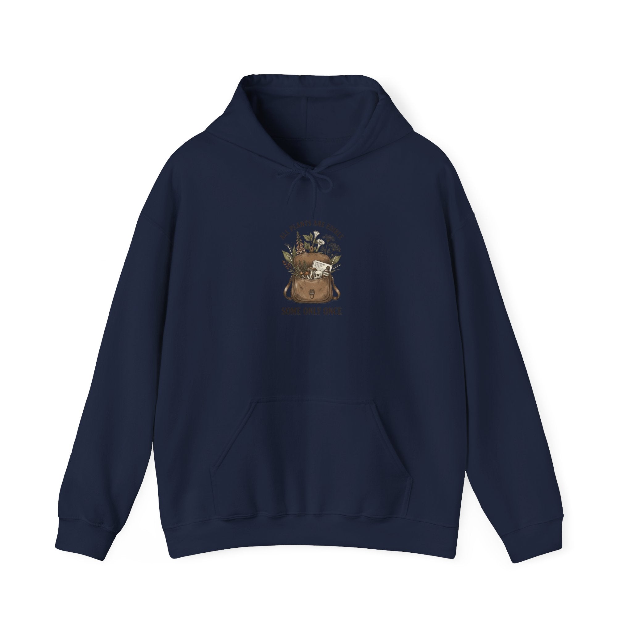 All Plants Are Edible Hoodie | Dark Nature Humor, Vintage Botanical