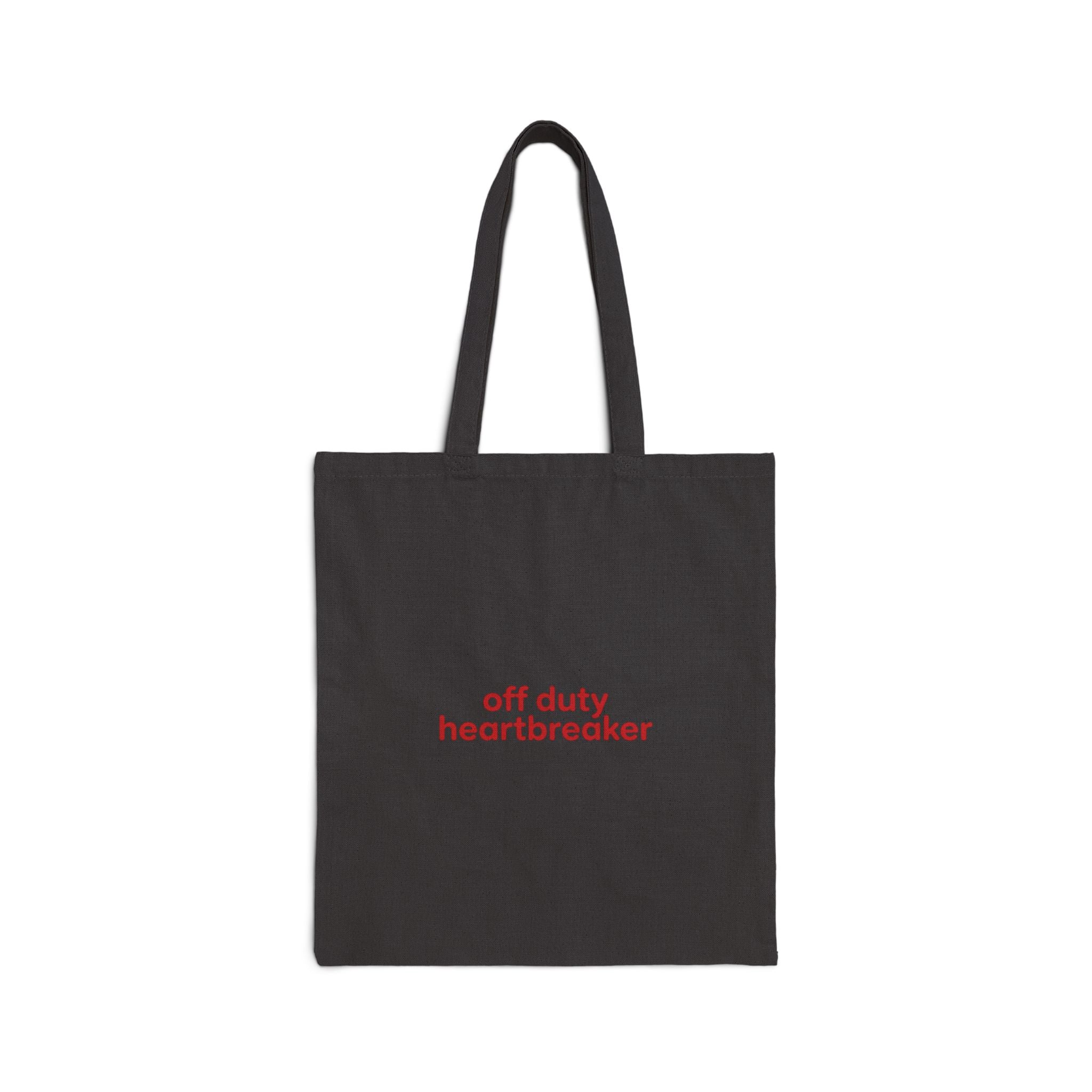 off duty heartbreaker tote | Y2K slogan, nostalgic typography