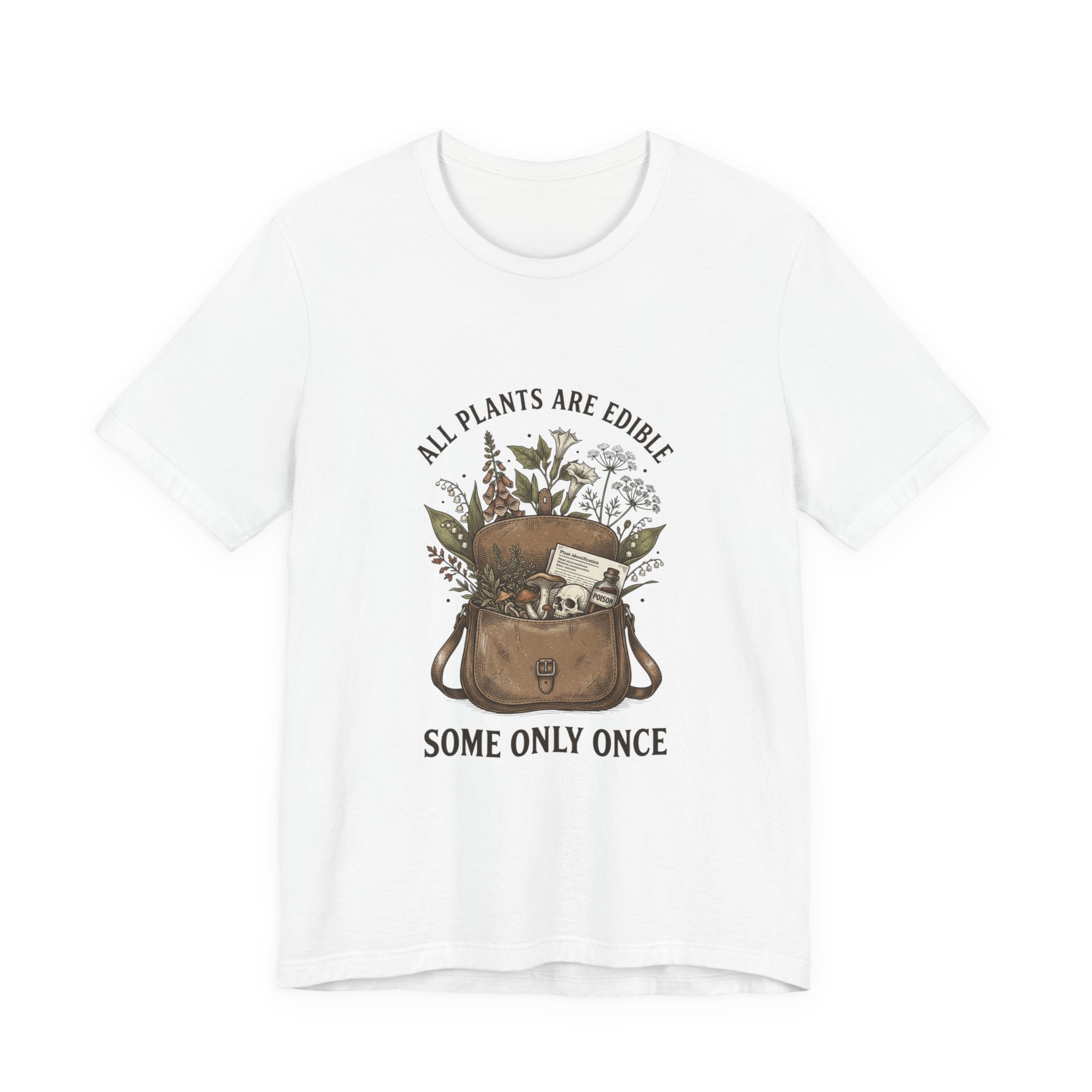 All Plants Are Edible Tee | Vintage Botanical, Dark Nature Humor