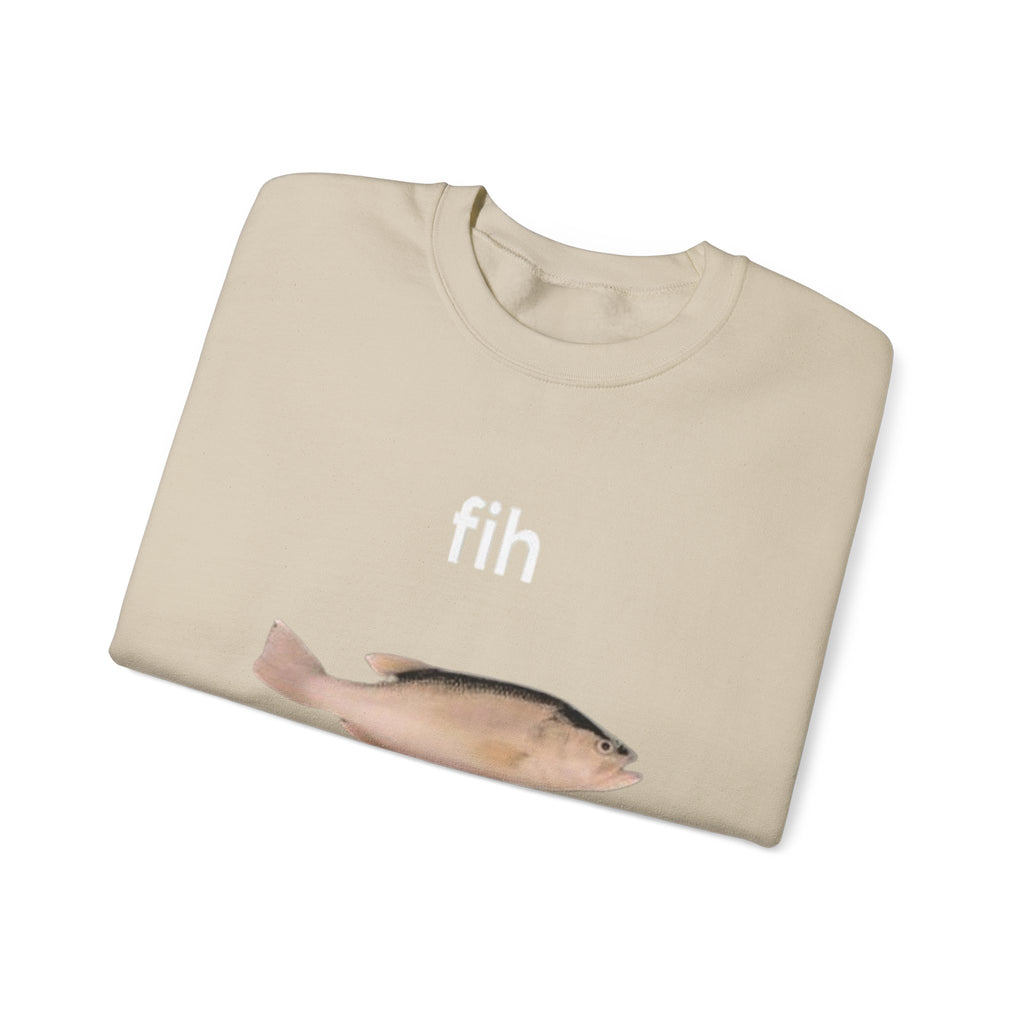 Fish Call Crewneck Sweatshirt – Funny Incoming Call Graphic Pullover