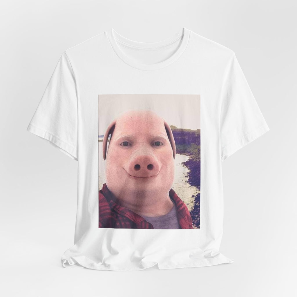 Pig Face Photo Tee — Funny Novelty Graphic T-Shirt