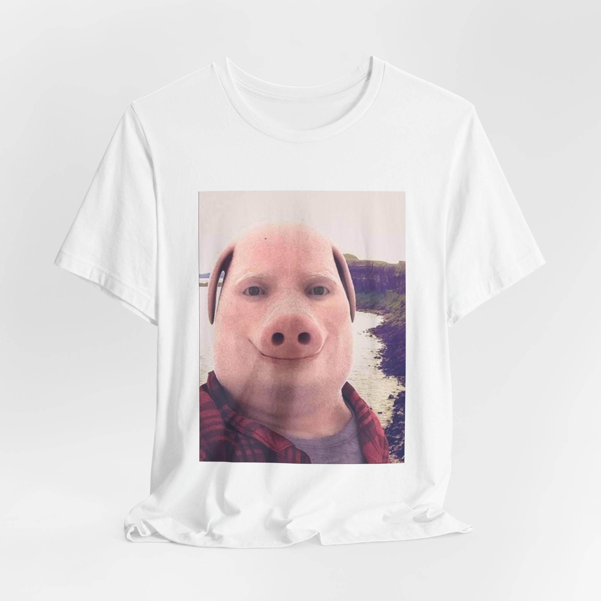 Pig Face Photo Tee — Funny Novelty Graphic T-Shirt