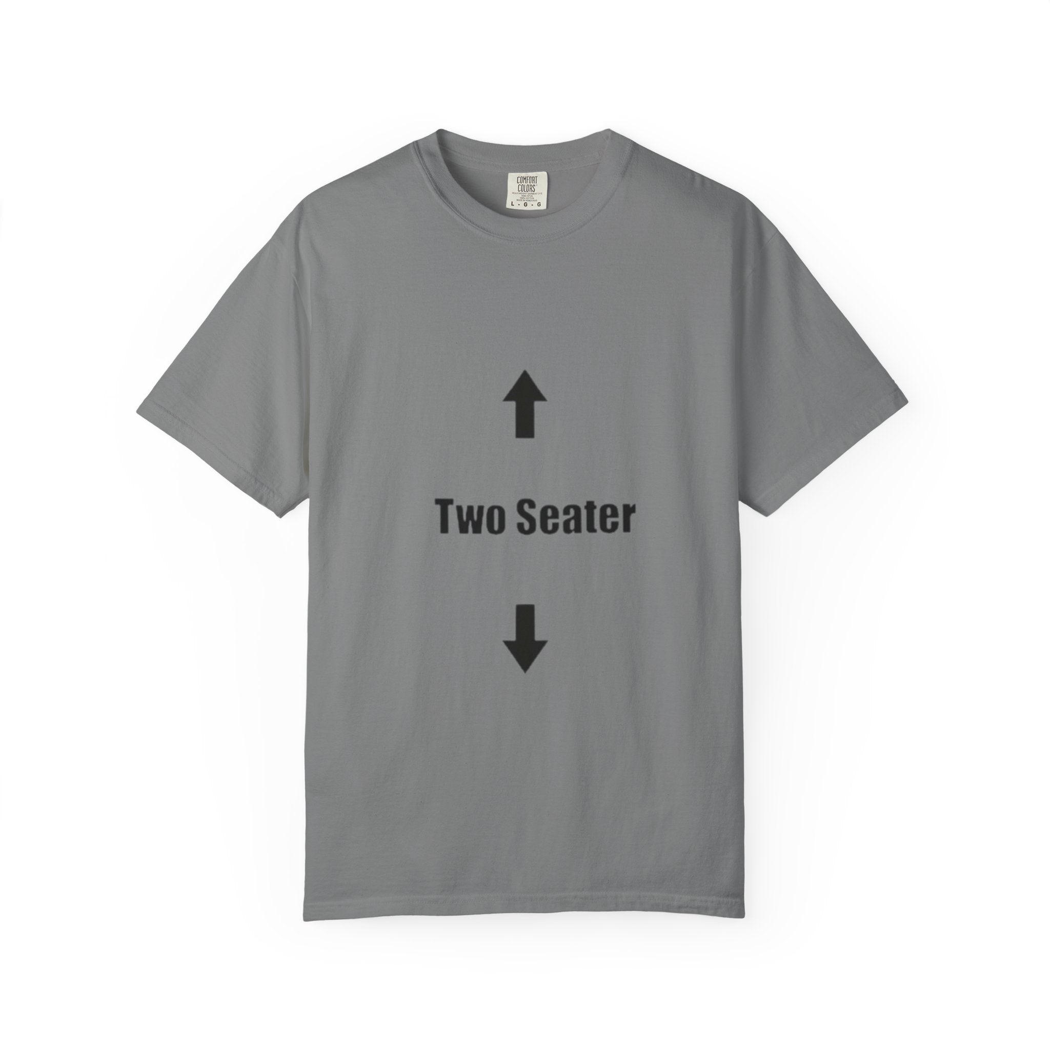 Two Seater T-Shirt — Funny Couples/Matching Tee with Up & Down Arrows