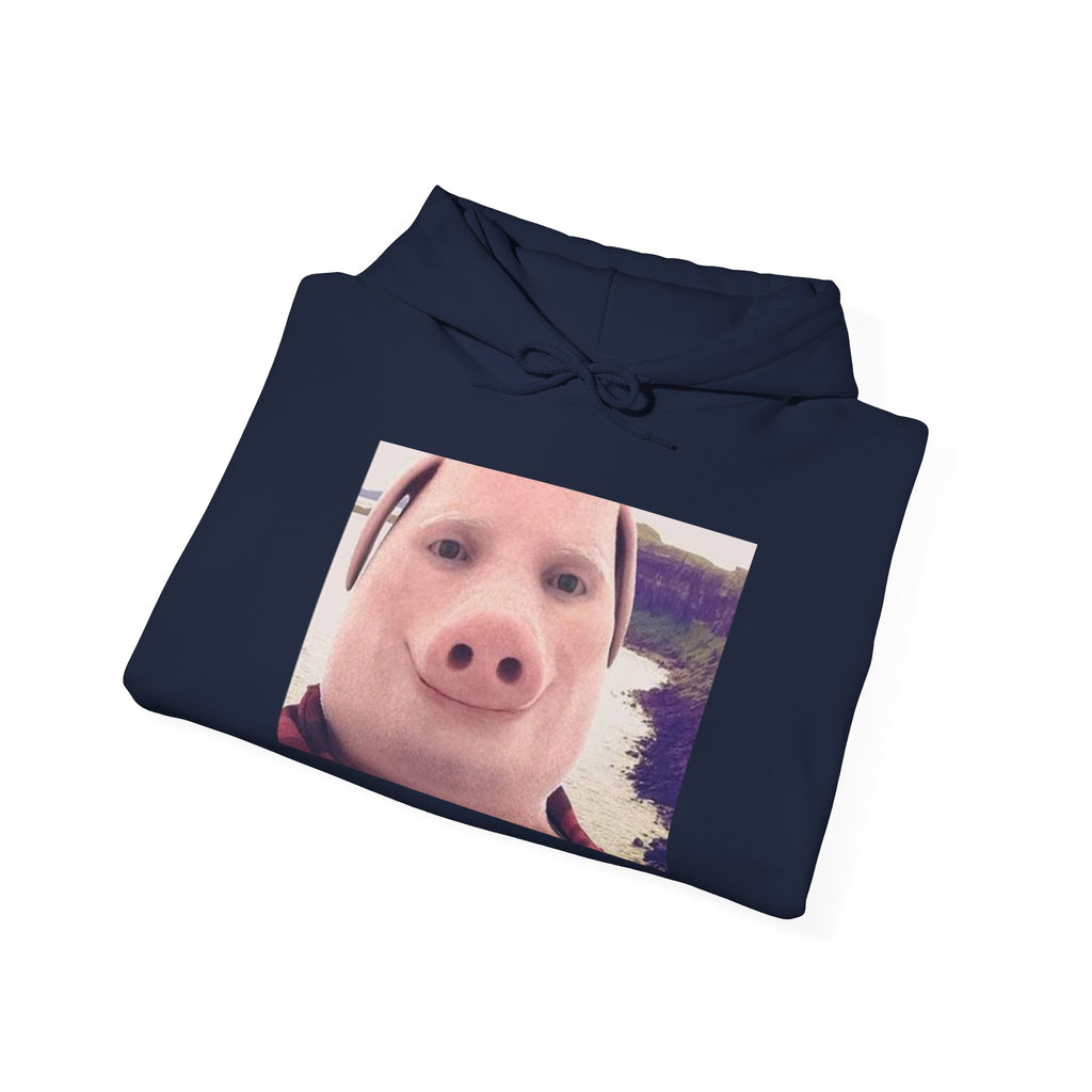 Hoodie — Funny Pig Snout Selfie Pullover